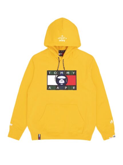 AAPE x Tommy Logo Hoodie – Yellow