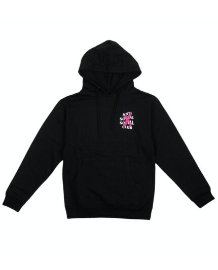 Anti Social Social Club Cancelled Hoodie – Black Pink X 1