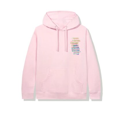 Anti Social Social Club Channel 747 Hoodie – Pink 1