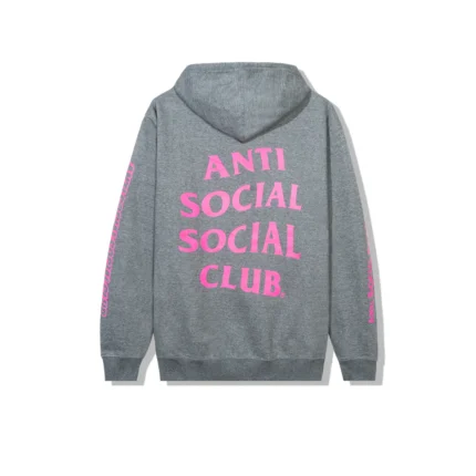 Anti Social Social Club Split Zip Hoodie – Grey