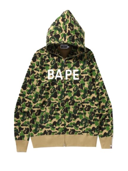 BAPE ABC Camo BAPE Full Zip Hoodie – Green