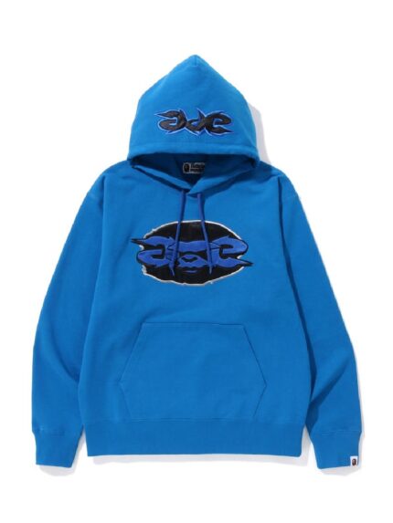 BAPE Ape Relaxed Fit Pullover Hoodie FW22 – Blue