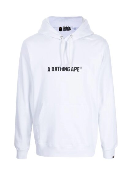 BAPE Logo print Hoodie – White