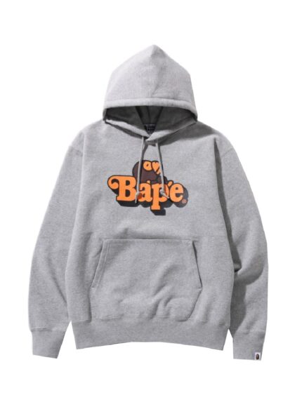 BAPE Milo on Bape Relaxed Fit Pullover Hoodie – Gray