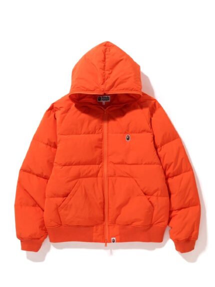 BAPE One Point Hoodie Down Jacket FW22 – Orange