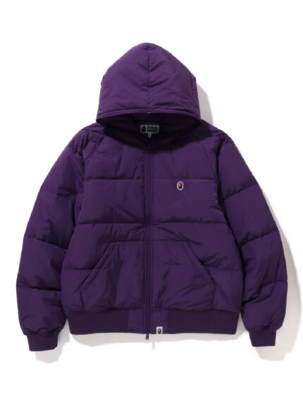 BAPE One Point Hoodie Down Jacket FW22 – Purple