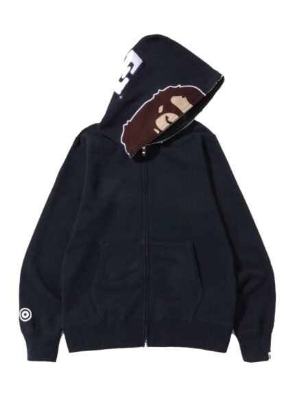 BAPE Overdye 2nd Ape Full Zip Hoodie – Black