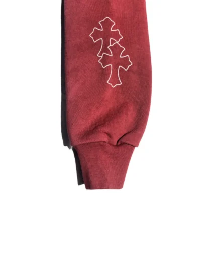 Chrome Hearts Drake Certified Chrome Hand Dyed Hoodie – Red 1