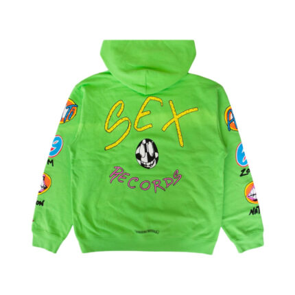 Chrome Hearts Matty Boy Sex Records Hoodie – Green 1