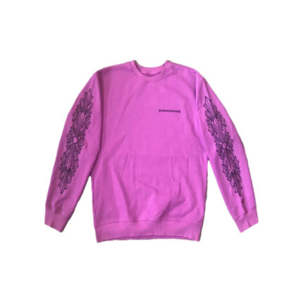 Chrome Hearts Matty Boy Spider Web Crewneck Sweatshirt – Purple 1