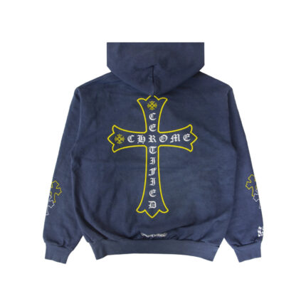 Chrome Hearts x Drake Certified Chrome Hand Dyed Hoodie – Blue