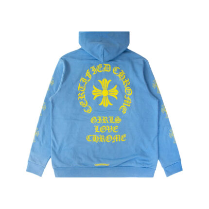 Chrome Hearts x Drake Girls Love Chrome Hoodie – Blue