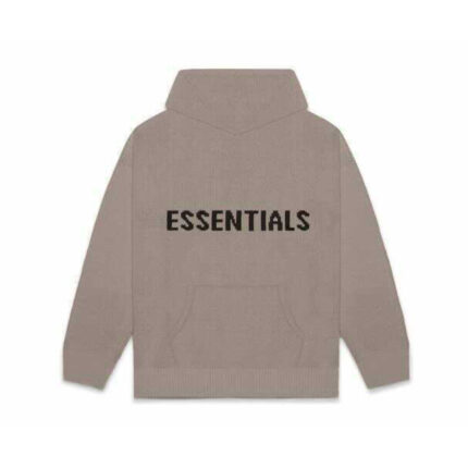 Fear of God Essentials Knit Hoodie Taupe FW20 3