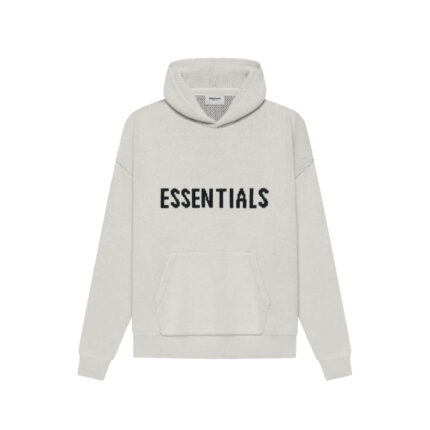 Fear of God Essentials Knit Pullover Hoodie – Oatmeal – SS21