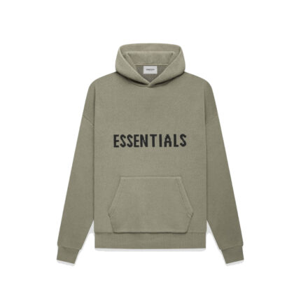 Fear of God Essentials Knit Pullover Hoodie – Pistachio – FW21