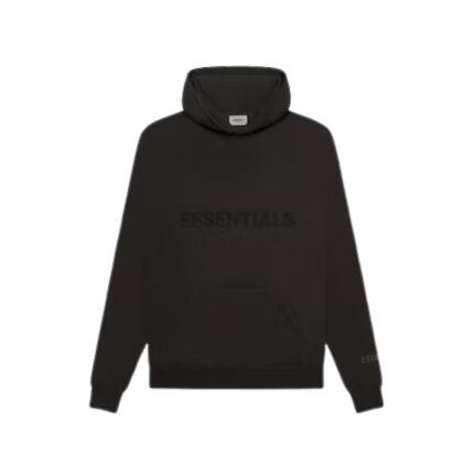 Fear of God Essentials Pullover Hoodie Applique Logo – Black