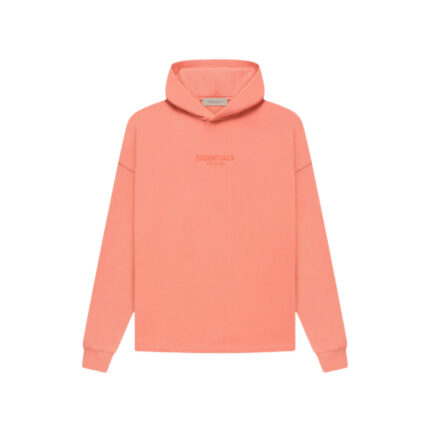 Fear of God Essentials Relaxed Hoodie – Coral – FW22