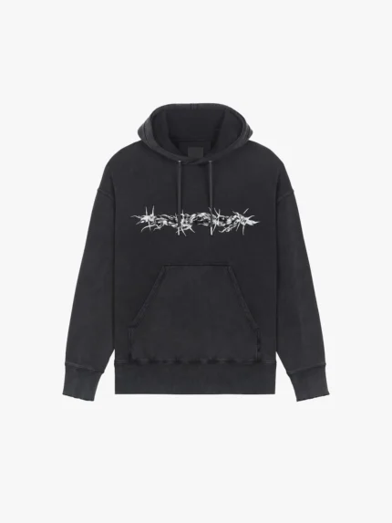 GIVENCHY Barbed Wire Oversized Hoodie