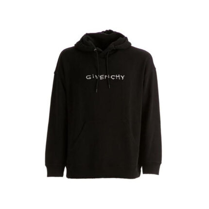 Givenchy Embroidered Imperfect Logo Sweatshirt – Black