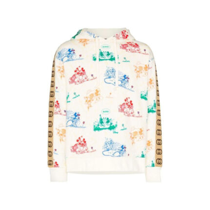 Gucci Hoodie Disney x Printed Loopback Cotton Jersey