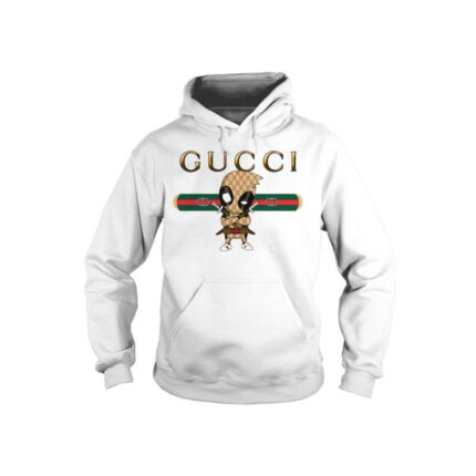 Official Gucci Dead Pool Logo Style White Hoodie