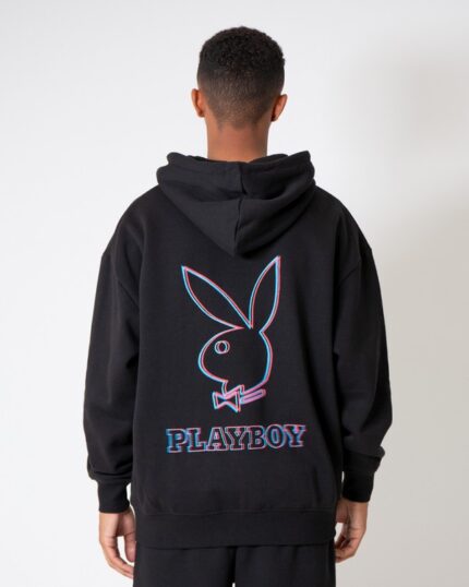 Play Boy 3D Bunny Hoodie Black 3