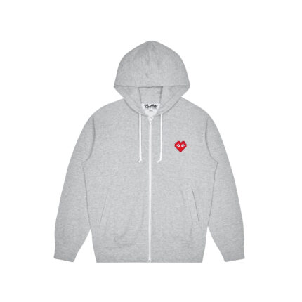 Play Comme des Garcons x the Artist Invader Hooded Sweatshirt – Top Grey