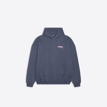 Political Campaign Large Fit Hoodie Grey