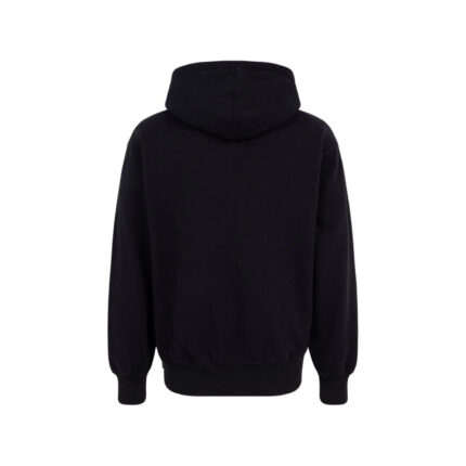 Supreme Logo Embroidered Hoodie – Black 1