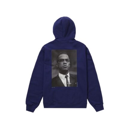 Supreme Roy DeCarava Malcolm X Hooded Sweatshirt Navy
