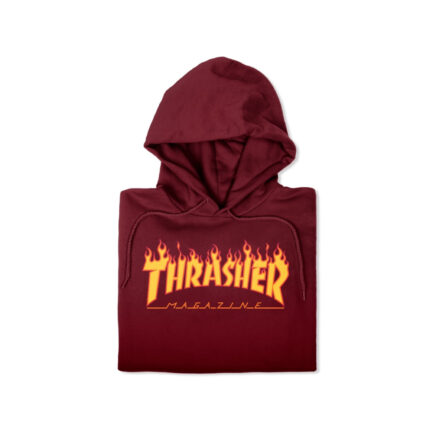 Thrasher Flame Logo Hoodie – Red 1 1