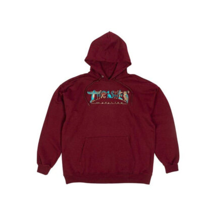 Thrasher Hieroglyphic Hoodie – Maroon