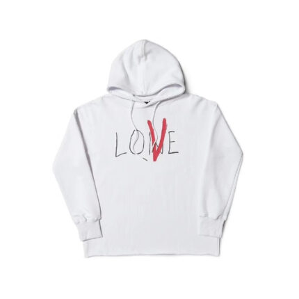 Vlone Lone Love Hoodie – White