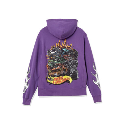 Juice Wrld Pit Crew Hoodie Purple