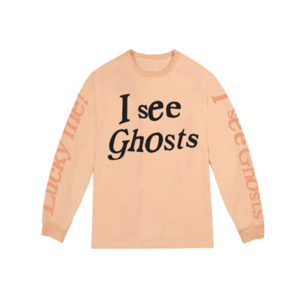 Kids See Ghosts I See Ghosts Long Sleeve Tee Neon Orange 1