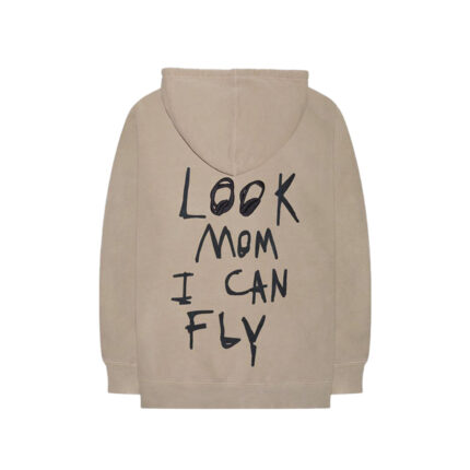Travis Scott Astroworld Look Mom I Can Fly Hoodie Tan 1
