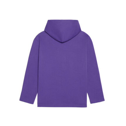 Balenciaga Womens Bebe Cropped Hoodie Purple 1