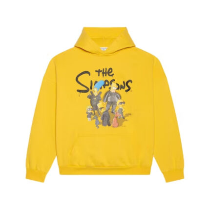 Balenciaga x The Simpsons Womens Wide Fit Hoodie Yellow