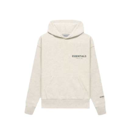 Fear of God Essentials Core Collection Kids Pullover Hoodie Light Oatmeal