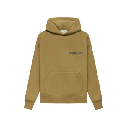 Fear of God Essentials Kids Pullover Hoodie Amber FW21 1