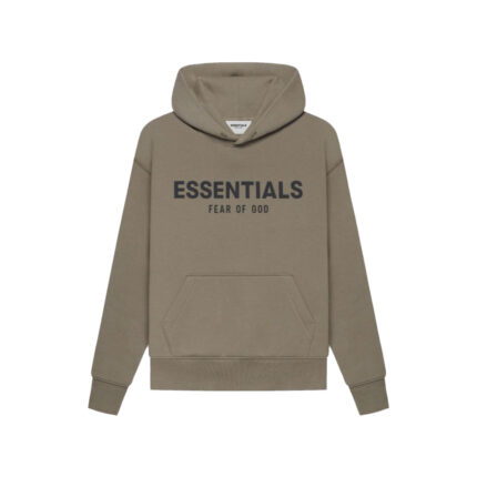 Fear of God Essentials Kids Pullover Hoodie Taupe SS21 1