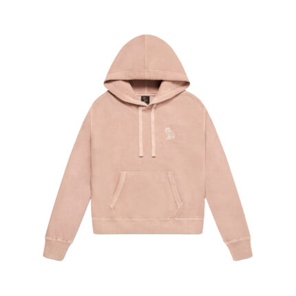 OVO Womens Garment Dye Hoodie Rose