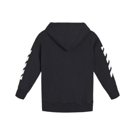 Off White Kids Rounded Hoodie Black 1