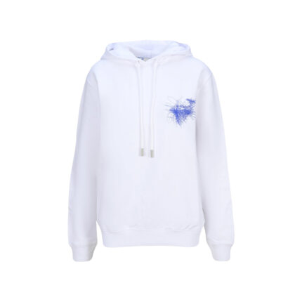 Off White Womens Pen Arrows Hooded Sweatshirt White