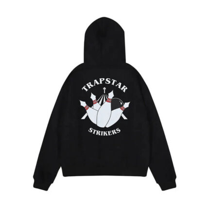 Streetwear Trapstar Strikers Black Hoodie