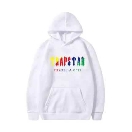 White Solid Color Trapstar Its A Secret Hoodie