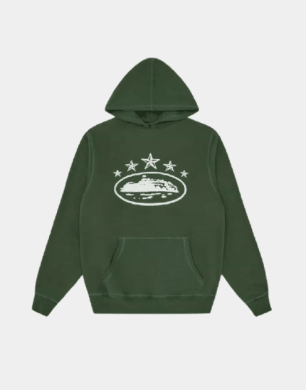 Corteiz 5 Starz Alcatraz Hoodie Green