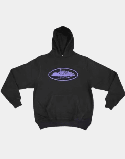 Corteiz Alcatraz Hoodie Black Purple